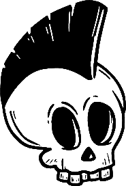 Grunge Skull Watermark